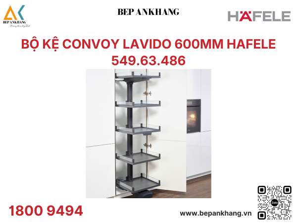 Bộ Kệ Convoy Lavido 600mm Hafele 549.63.486